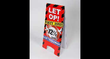 Paperdreams - Warning sign - 12,5 Jaar getrouwd