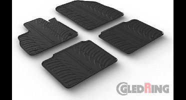 Gledring Rubbermatten passend voor Renault Espace 2015- (T profiel 4-delig + montageclips)
