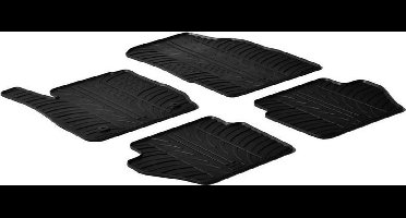 Gledring Rubbermatten passend voor Ford Fiesta VII 2008-2017 (T profiel 4-delig + montageclips)