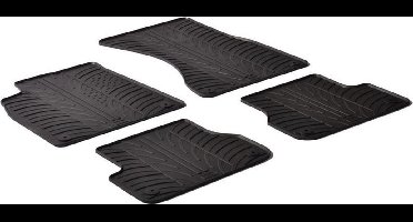 Gledring Rubbermatten passend voor Audi A7 2010-2018 / A6 2011-2018 (T profiel 4-delig + montageclips)