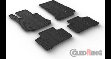 Gledring Rubbermatten passend voor Mercedes GLC X253 9/2015- (T profiel 4-delig + montageclips)