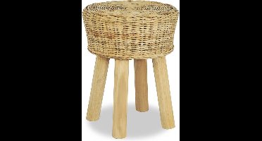 vidaXL - Barkruk - natuurlijk - rattan