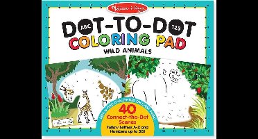 Melissa & Doug Dot-to-Dot Colouring Pad - Wild Animals