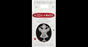 Depesche Beschermengel hanger - 365 dagen geluk engels sleutelhanger.