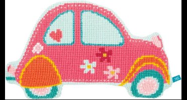 Vervaco - Kruissteekvormkussen kit - Roos 2-pktje - PN-0154490 - Borduren - Borduurpakket - Borduurpakket volwassenen - Borduurpakket kind