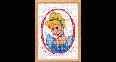 Vervaco borduurpakket Assepoester op aida om te borduren 2575/19.027