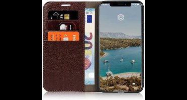 Casecentive Luxe Leren Wallet case - Portemonnee hoes - iPhone 11 Pro Max Bruin