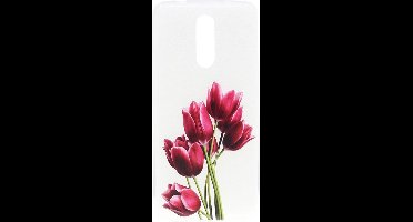 Shop4 - Geschikt voor Nokia 3.2 Hoesje - Zachte Back Case Tulpen