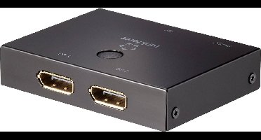 Renkforce DisplayPort-switch 2 poorten Bidirectioneel bruikbaar 3840 x 2160 Pixel