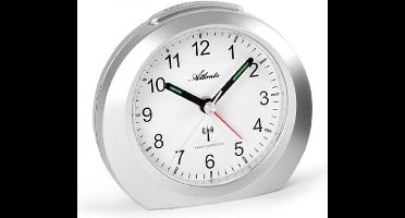 Wekker Trans Atlantic zilver modern design