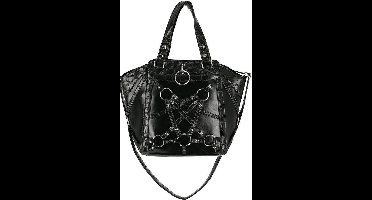 Restyle Handtas Crocodile Tears Zwart