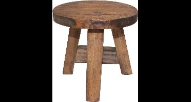 vidaXL - Kruk - massief - mahoniehout