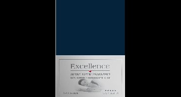 Excellence Jersey Topper Hoeslaken - Litsjumeaux XL - 200x200/210 cm - Navy