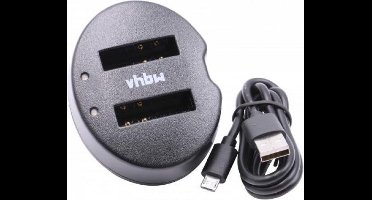 Tweevoudige Accu oplader voor Nikon EN-EL12 Accu's - Zwart