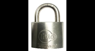 Assa Abloy - heavy duty hangslot - Beschermingsniveau NR.8 - gehard stalen beugel - massief rvs behuizing - 98x63x23mm - Sterk - Voor Buiten&Binnen - 2 sleutels incl. - Voor Scooter, Motor, Aanhangwagen