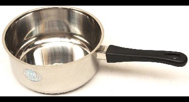 Steelpan met Uitgiet Tuit, Ø 14 cm.