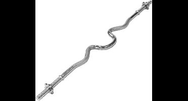 Gorilla Sports Super EZ Curl Stang - Barbell - 120 cm - 30 mm - Schroefsluiting