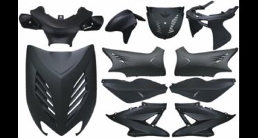 Plaatwerkset Yamaha aerox mbk nitro zwart mat DMP 11-delig