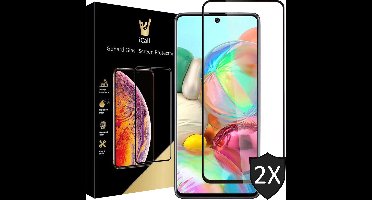 Screenprotector geschikt voor Samsung A71 - 2x FullGuard Screen Protector