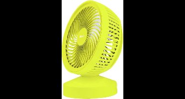 Trust - Ventu - USB Ventilator - Geel - Met powerbank 4400 mAh - Voor op het strand - op vankantie