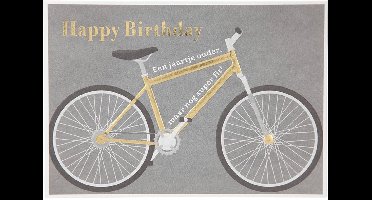 Depesche - Wenskaart "Gewoon Mooi" met de tekst "Happy Birthday - Een jaartje ouder ..." - mot. 026