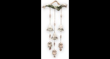 MadDeco - windgong - uilen - schermpjes - bel - handgemaakt product uit Oekraïne - keramiek