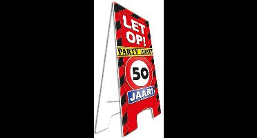 50 jaar feestversiering - straatbord - 58 cm - verjaardag - abraham/sara - feestartikelen
