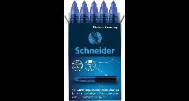 Schneider vulling One Change, doos van 5 stuks, blauw 10 stuks