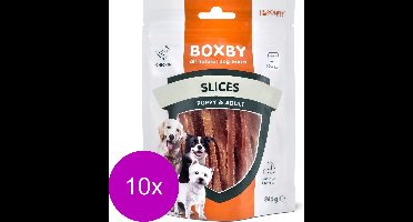 Boxby Slices - Hondensnacks - 10 x Kip 360 g Valuepack