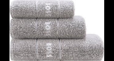 Hugo Boss handdoek - Plain - Concrete - 50x100 cm