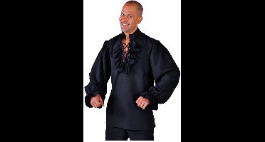 Magic Design Verkleedshirt Piraat Heren Polyester Zwart Mt L