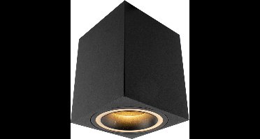 Opbouw spot armatuur zwart | 80x100mm | vierkant | GU10 fitting