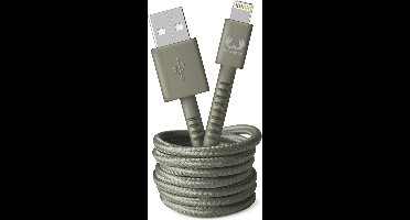 Fresh 'n Rebel - USB naar Apple Lightning oplaadkabel - 2 meter - Gevlochten kwaliteit kabel - Dried Green