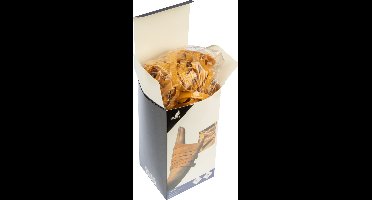 Kangaro elastiek - nr. 77 - 125 x 8 mm - 500 gram - naturel - brede elastieken - post elastiek - K-5012-500