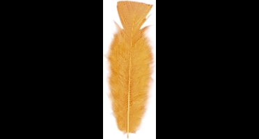 Widmann Sierveren - 50x - oranje - 17 cm - knutselveertjes - DIY/decoratie/hobbymateriaal