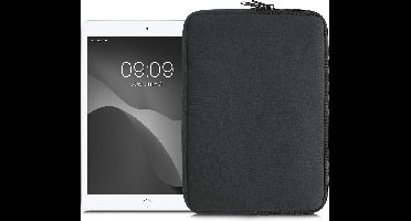 kwmobile universele tablet hoes - Stevige stijlvolle hoes voor tablets - Neopreen tablet sleeve - geschikt voor 9,7"-11" Tablet - donkergrijs