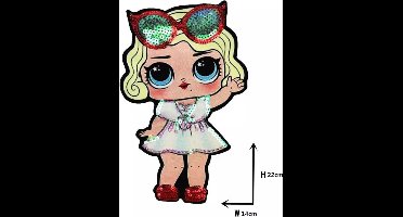 LOL Suprise! | Stof & Strijk Applicatie | Leading Baby | Glitter | Opstrijk
