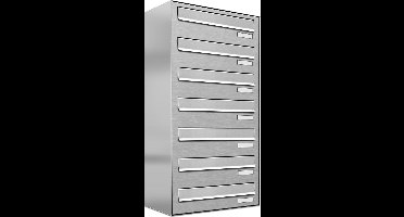 Brulo - brievenbus - inbouw - 7 adresssen - RVS - Brievenbussysteem