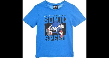 Sonic The Hedgehog - T-shirt Sonic the Hedgehog - jongens - blauw - maat 98
