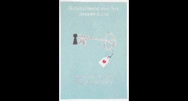 Depesche - Wenskaart "Gewoon Mooi" met de tekst "Gefeliciteerd met het nieuwe huis!" - mot. 048