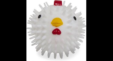 Kikkerland Chicken Dog Ball - Honenspeeltje - Kip design en geur - Met piepgeluid