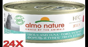 Almo Nature HFC - Kattenvoer - Jelly Forel & Tonijn - 24x70g