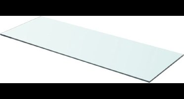 vidaXL - Wandschap - transparant - 70x25 - cm - glas