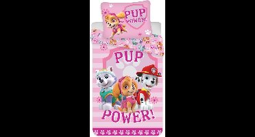 Paw Patrol Pup Power dekbedovertrek 140 × 200 cm, 70 × 90 cm