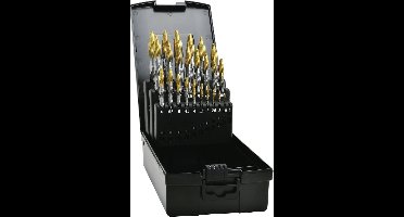 Exact 74562 HSS TiN-punt Spiraalboor DIN 338 1 set(s)