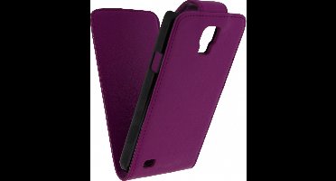 Xccess Leather Flip Case Samsung I9295 Galaxy S4 Active Purple