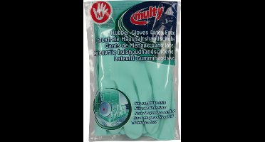 Multy Rubberen Handschoenen - Maat M - Schoonmaak handschoenen - Mint Groen - 1 paar - Schoonmaken - Huishoudhandschoenen - Geschikt voor mensen met latex allergie.