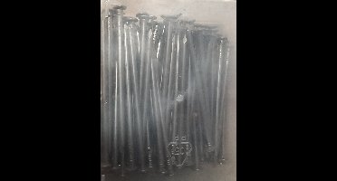 Draadnagels. 4.5x100 mm. lang. Platkop. Blank Staal. 1,5 kg. Deltafix.