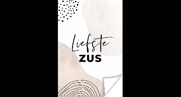 Poster 'Liefste zus' - Spreuken - Quotes - Pastel - 20x30 cm