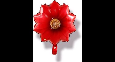 folieballon rode bloem, 40 cm Kindercrea